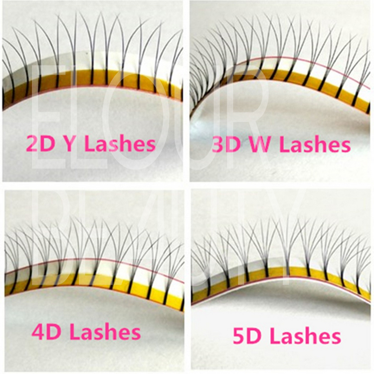 Russian volume 3D,4D,5D,6D pre-fanned lashes private label ED93